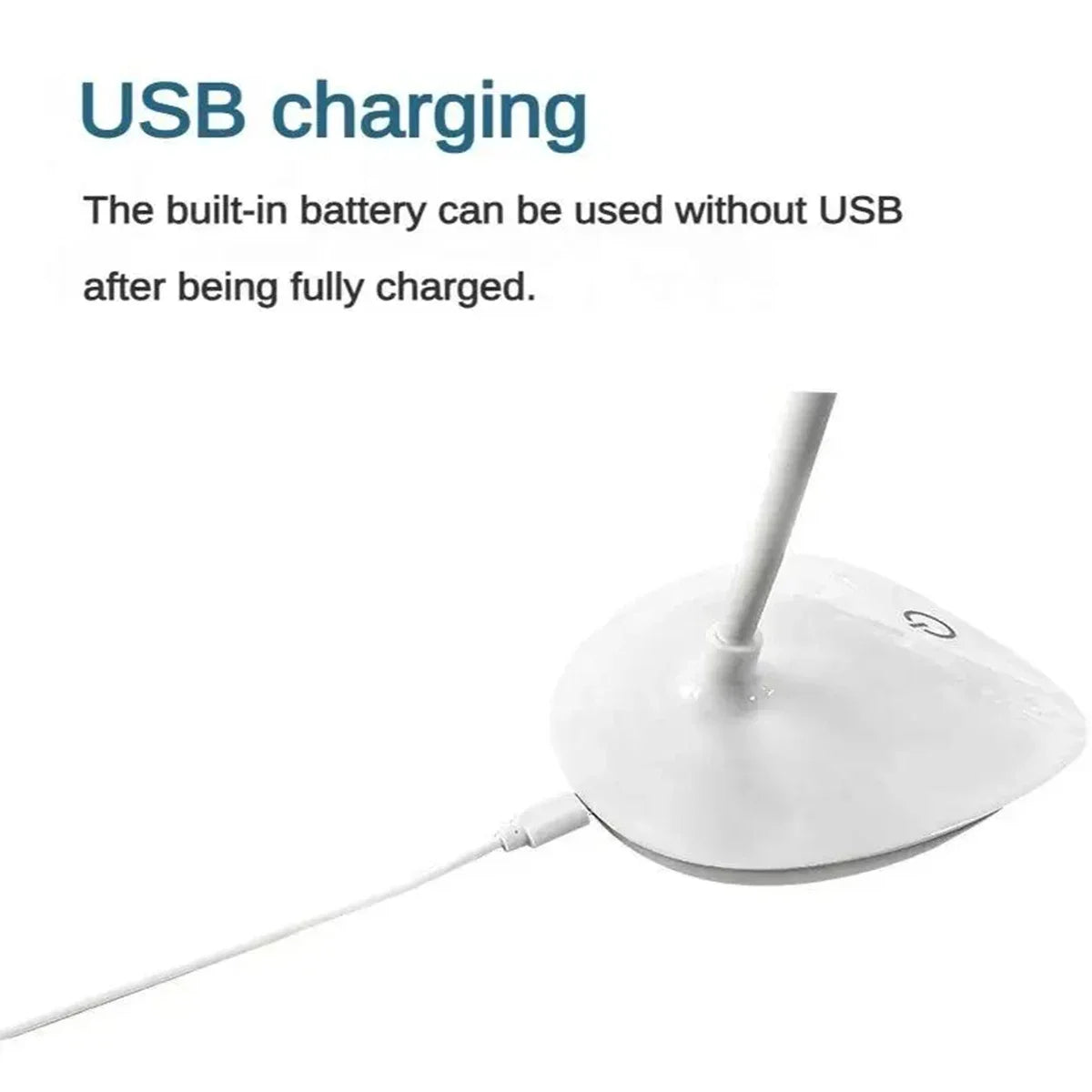 LED Desk Lamp - USB Charging – Portable Touch Control Reading Light with Eye-Caring Features