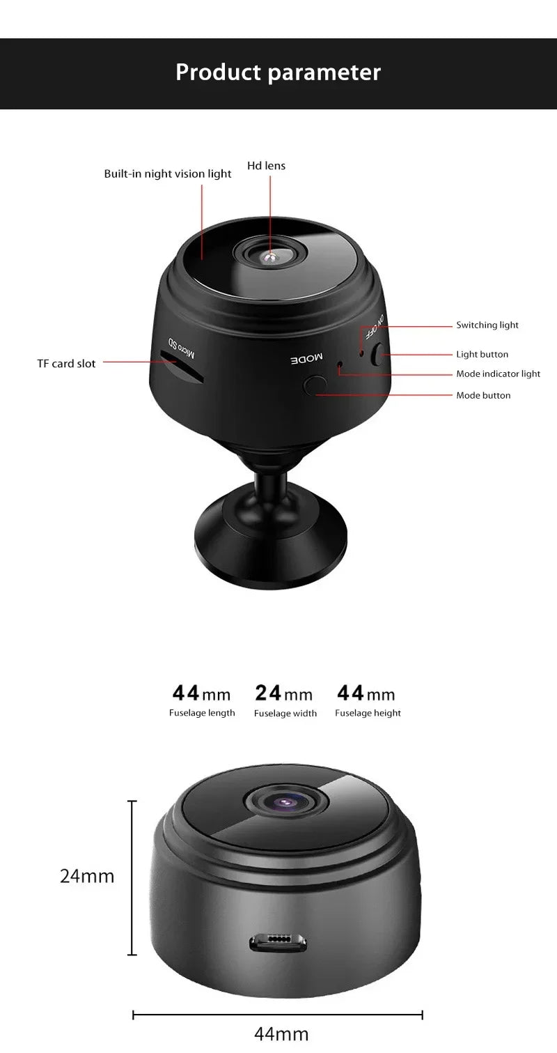WiFi Camera – Mini Xiaomi A9 - 1080P HD Wireless Security Monitor with Night Vision & Remote Access