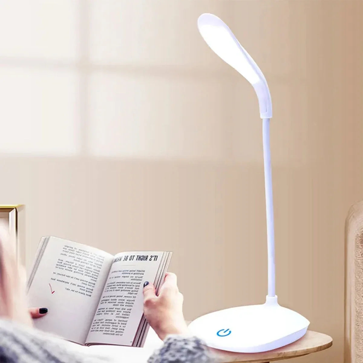 LED Desk Lamp - USB Charging – Portable Touch Control Reading Light with Eye-Caring Features