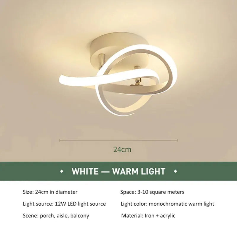LED Ceiling Lights-Strip Aisle, Modern Lamps, Minimalist Living Room, Balcony, Entrance, Staircase, Led Luster Fixtures