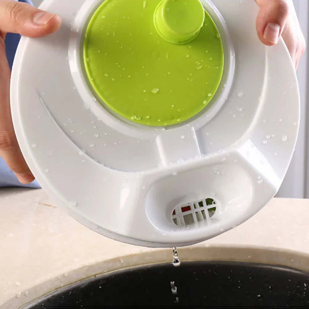 Kitchen-Multifunctional Salad Spinner & Lettuce Dryer – Manual Vegetable Drainer & Crisper Strainer