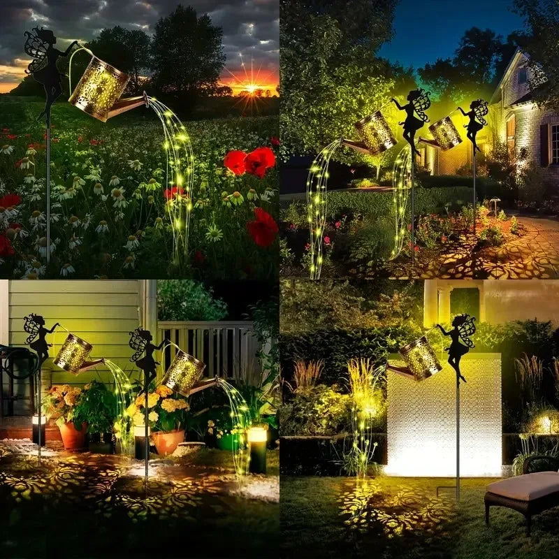 Solar Watering Can-LED Lights, Outdoor, Hanging, Waterproof, Garden Decor, Solar Garden Lights, Yard Deco