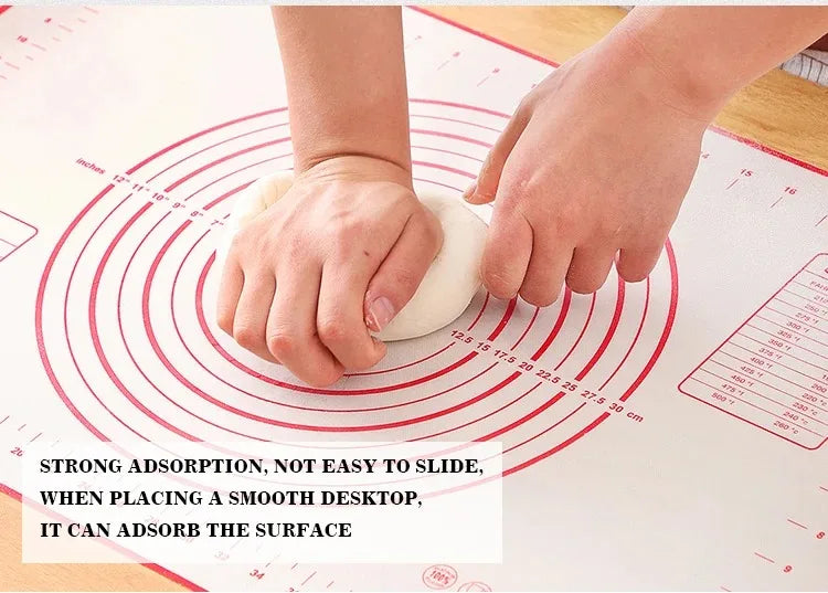 Baking Mat-Silicone Kneading Pad Dough Mat Pizza Cake Dough Maker Kitchen Cooking Grill Non-Stick Gadgets Bakeware Pastry Mat