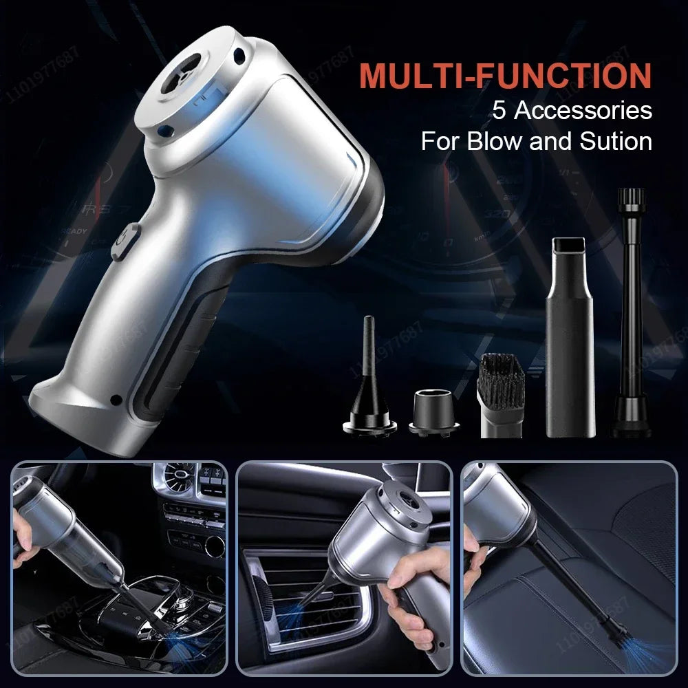 Outdoor Auto: Vacuum Cleaner - Handheld Cordless/Wireless Portable - Mini For Car/Home/Office