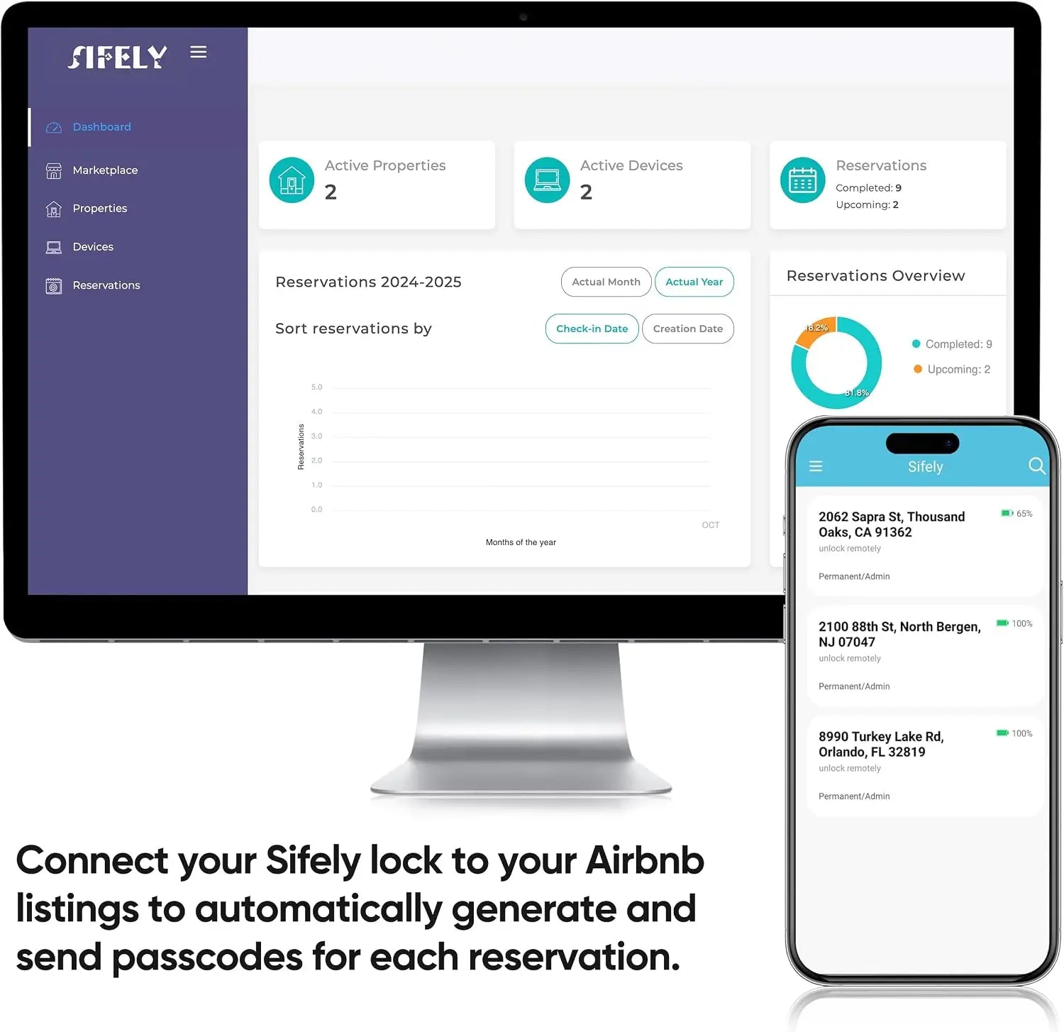 Digital Electronic Lock-Bluetooth Fingerprint Door Lock, Handle & Keypad, Keyless Entry Front Door, Alexa & Google Compatible, Home, Airbnb, Rental