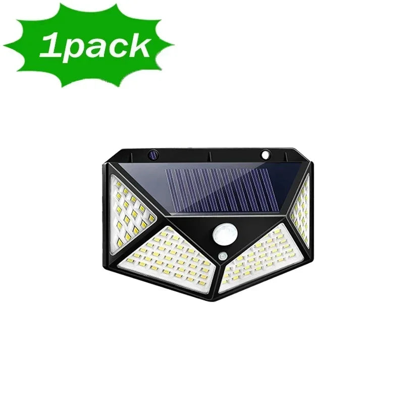 LED Solar Lights-Outdoor Waterproof External Solar Lamp Motion Sensor Garden Lights Solar Power Sunlight Yard Wall Street Light