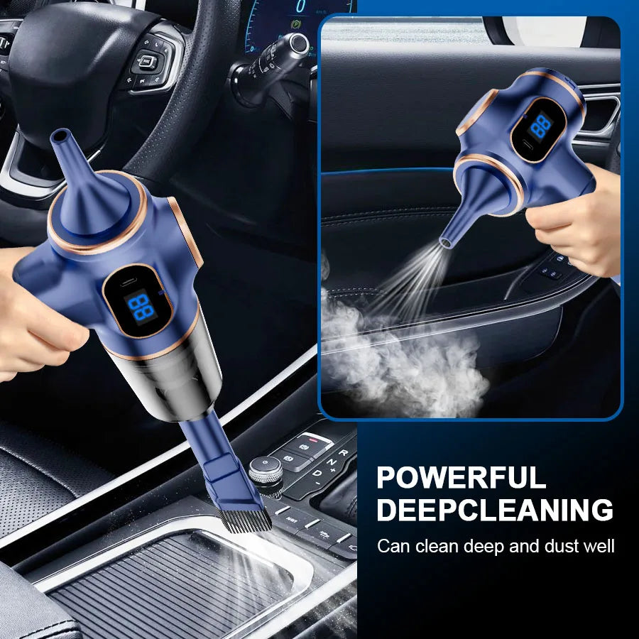 Wireless Car Vacuum-NEW ABS Car Vacuum Cleaner, High-Power, Household Cleaning Machine, Mini Vacuum, Carpet, Cleaner Home Appliance, Sofa, Office