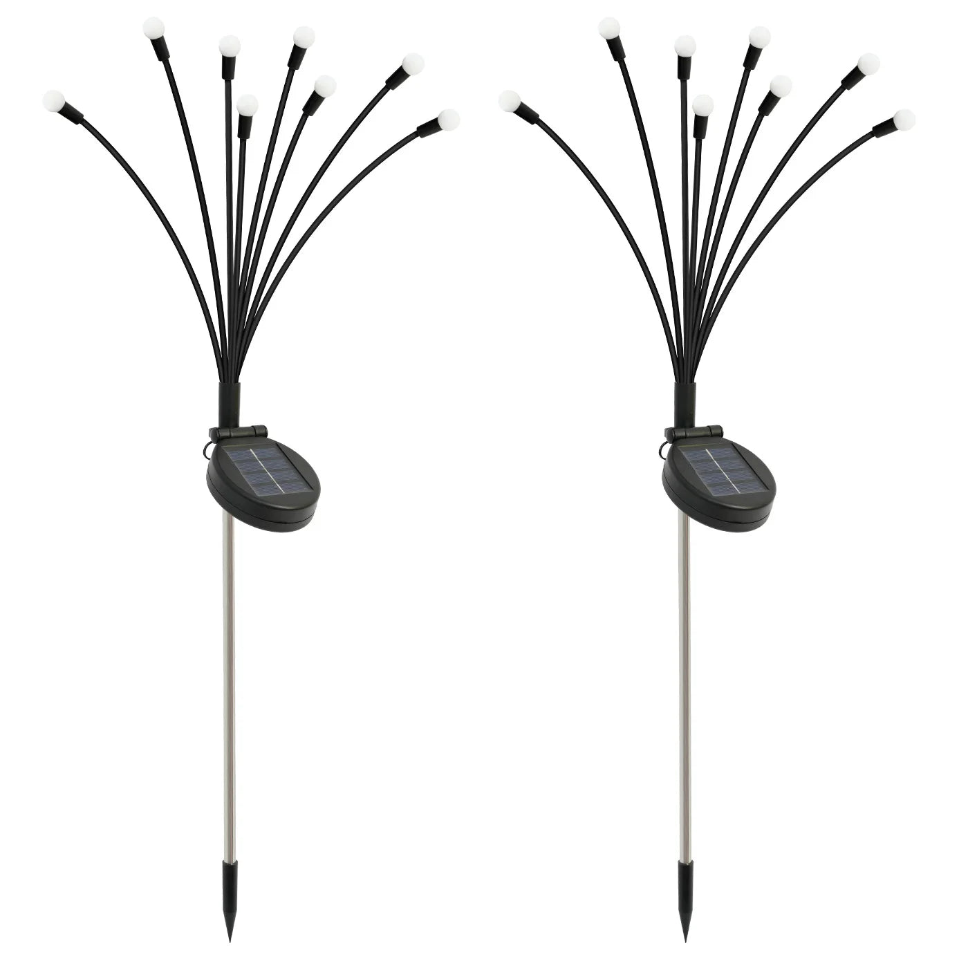 LED Solar Lights-8 Head Firefly Lights, Outdoor Garden Lights, Waterproof High Flexibility, Yard, Patio