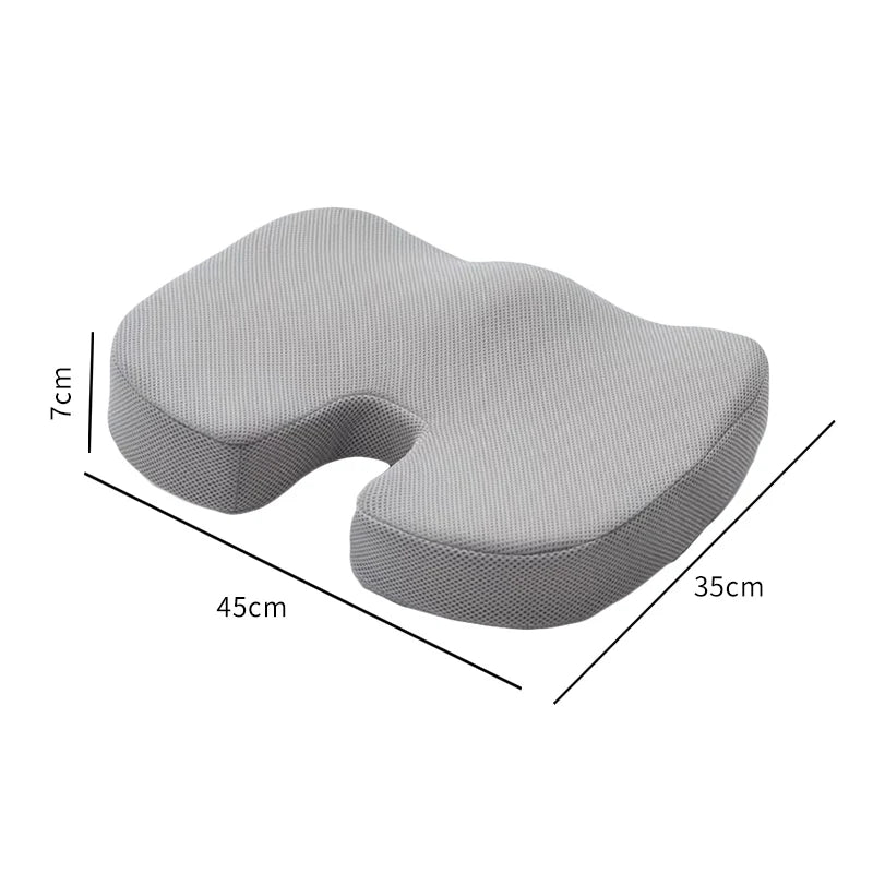 Home Decor: Cushion: Ergonomic Memory Cotton Office Cushion - Comfort and Support for Sedentary Use – Ideal for Office Chairs, Home, and More