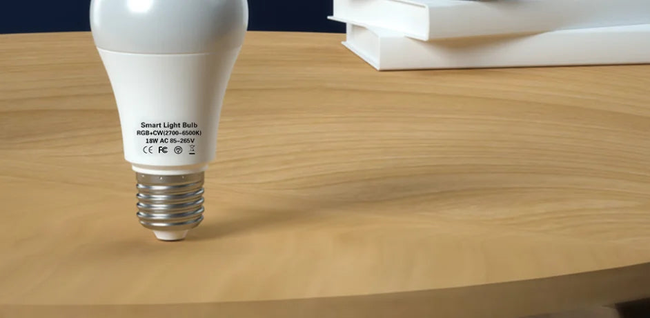 Smart LED Light Bulbs - RGB – E27 WiFi + Bluetooth, Tuya App Control, Works with Alexa & Google