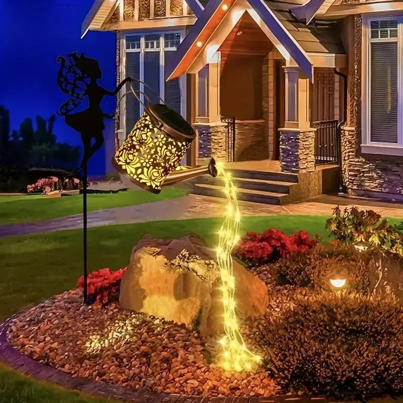 Solar Watering Can-LED Lights, Outdoor, Hanging, Waterproof, Garden Decor, Solar Garden Lights, Yard Deco