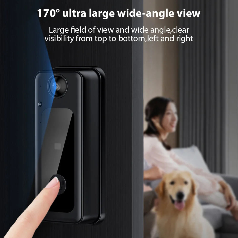 Home Security: WiFi Camera: Wireless 2.4G Intercom Doorbell - 4.3 Inch IPS Screen with BT connect - TwoWay Visual Connection