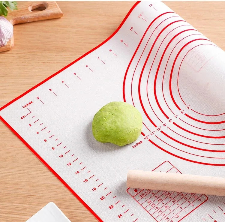 Baking Mat-Silicone Kneading Pad Dough Mat Pizza Cake Dough Maker Kitchen Cooking Grill Non-Stick Gadgets Bakeware Pastry Mat