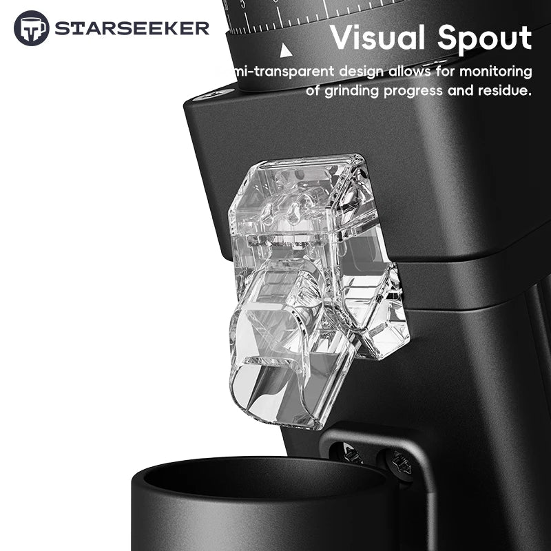 Coffee Grinder-Electric 55MM Espresso Cone burr Stepless Fineness Adjustment Cold Brew Bean Grinder STARSEEKER E55Pro