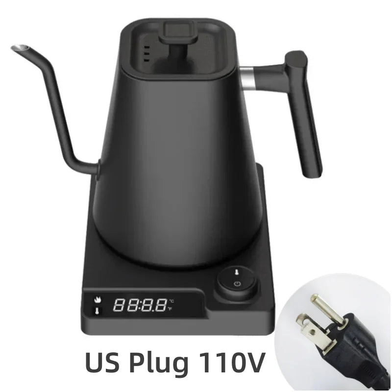 Electric Gooseneck Kettle – 1200W Fast Heating with Temp Control, Ideal for Pour-Over Coffee & Tea