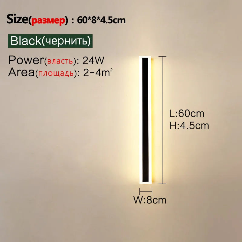 LED Outdoor Wall Light – Modern Weatherproof IP65 Fixture for Staircase, Patio & Entryways