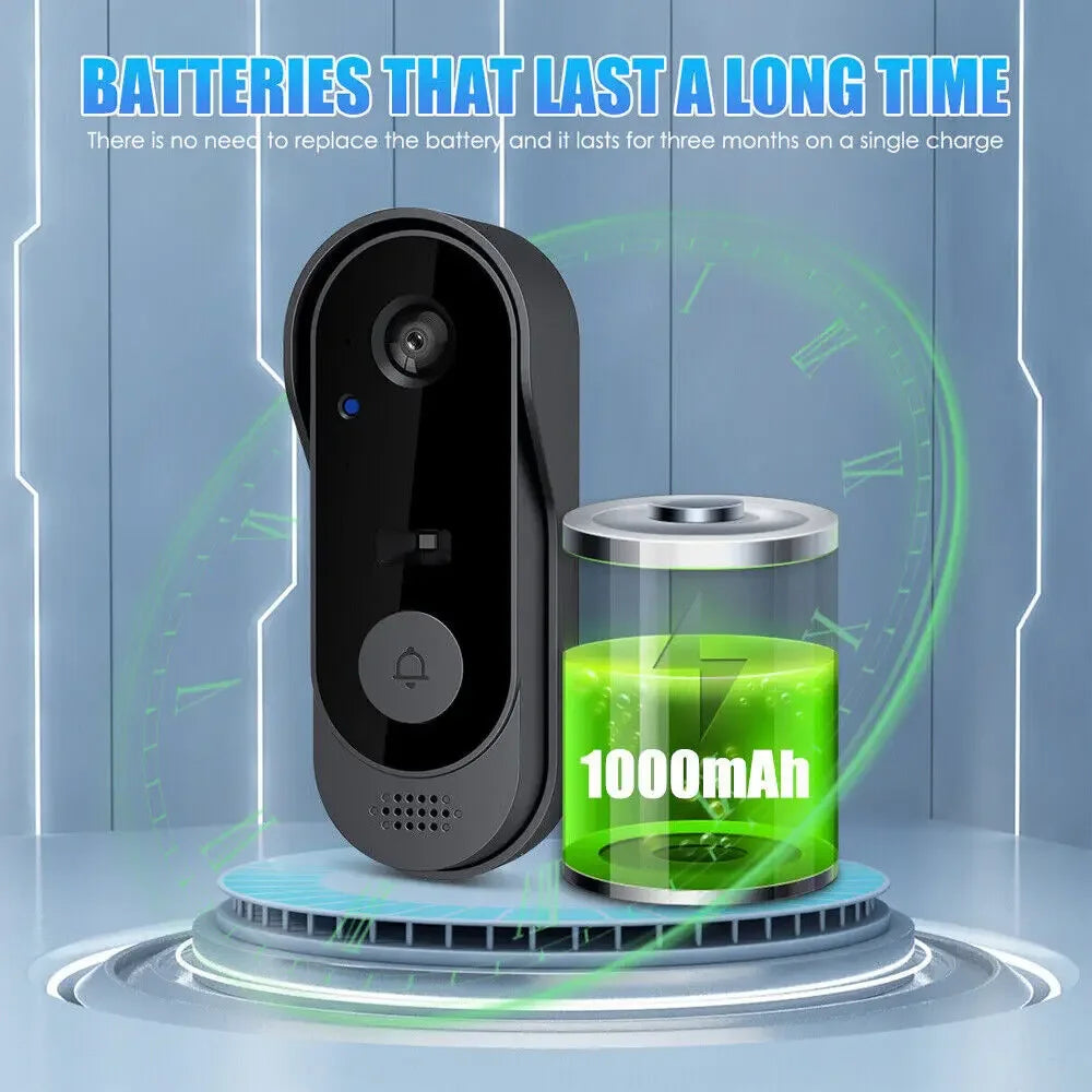 Smart WiFi Camera Doorbell by Tuya – Wireless Camera, Intercom & Motion Detection Security System