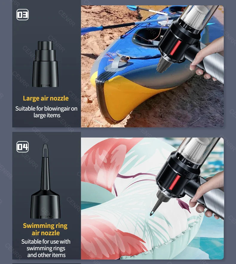 Wireless Car Vacuum-Cleaner High Pressure, Portable Handheld Mini, Strong Suction, CENRR