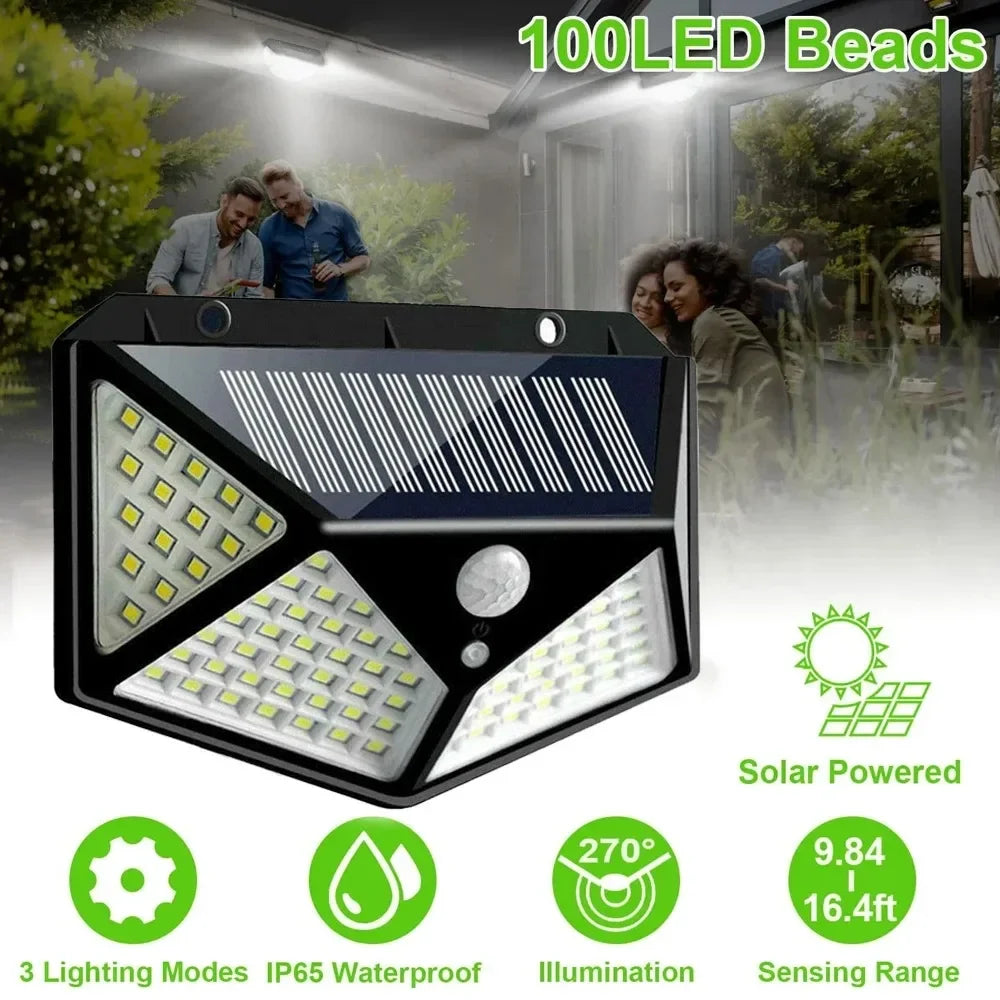 Outdoor Lighting: LED Multifunctional Light - Solar Powered - Waterproof Spotlight with Motion Sensor