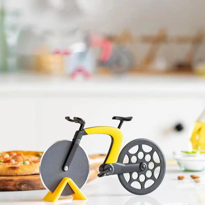Pizza Cutter-Stainless Steel, Bicycle Shape, Wheel Bike Roller, Pizza Slicer, Pizza Cutting, Kitchen Tools