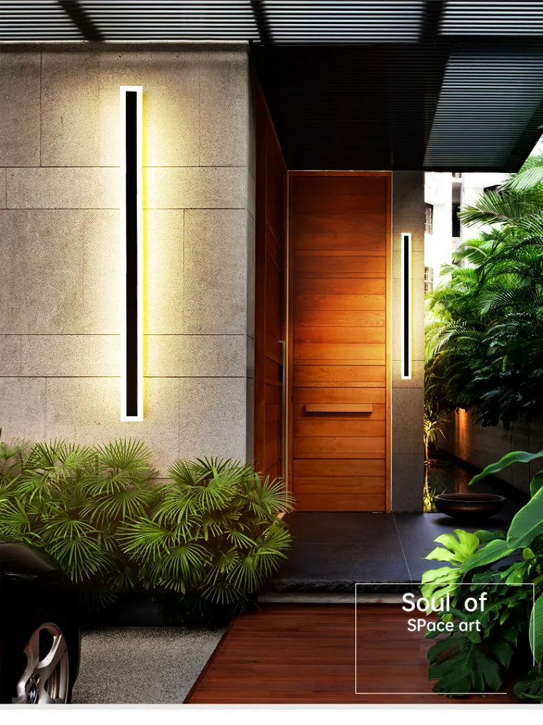 LED Wall Lamp-IP65 Waterproof, Long LED Lamp, Outdoor Wall Lamp, balcony, corridor, staircase, entrance, garden light