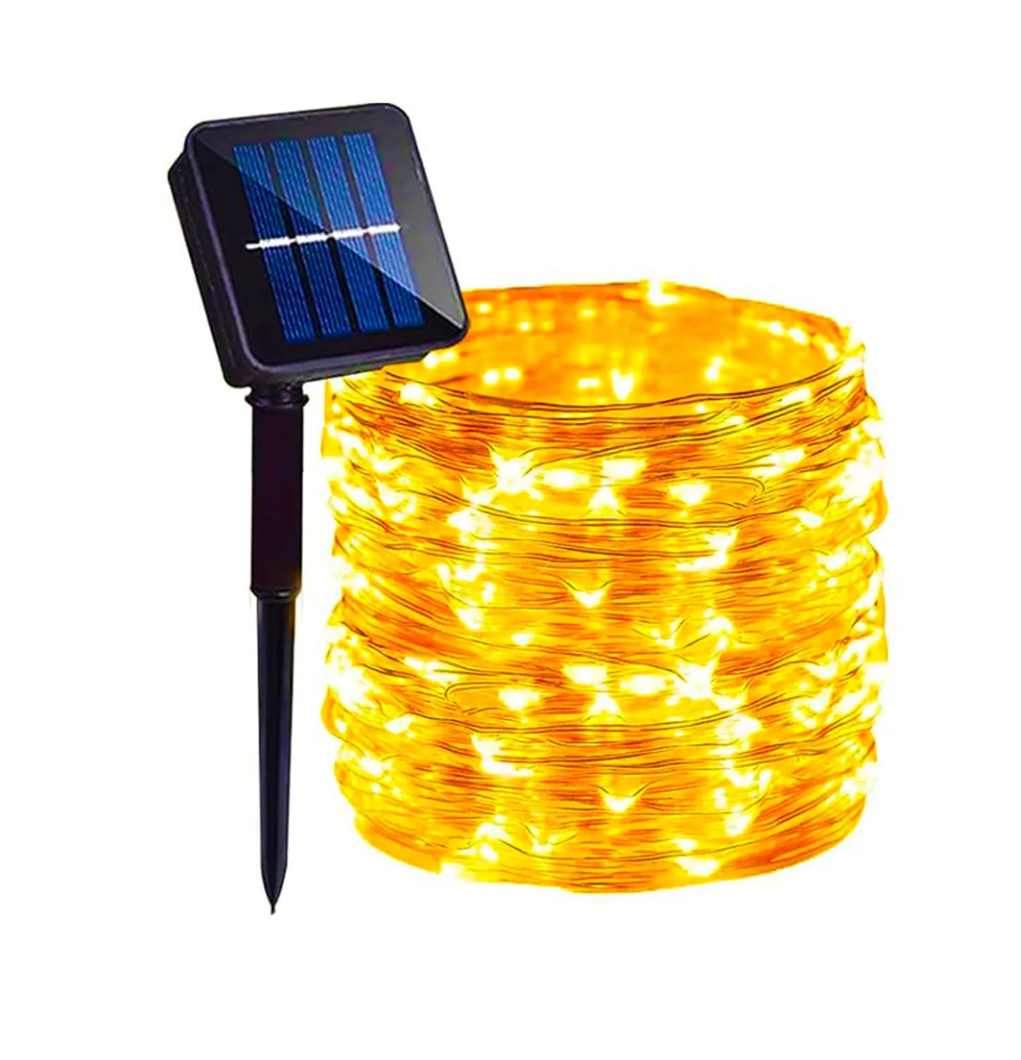 400 LED Solar-Powered Copper String Lights (4PCS) – Perfect for Christmas, Parties & Garden Decoration