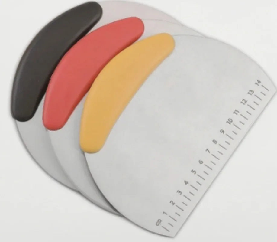 Pizza Slicer-Stainless Steel, Dough Scraper, Pastry Cutter, Ergonomic Handle, Baking Kitchen Tools
