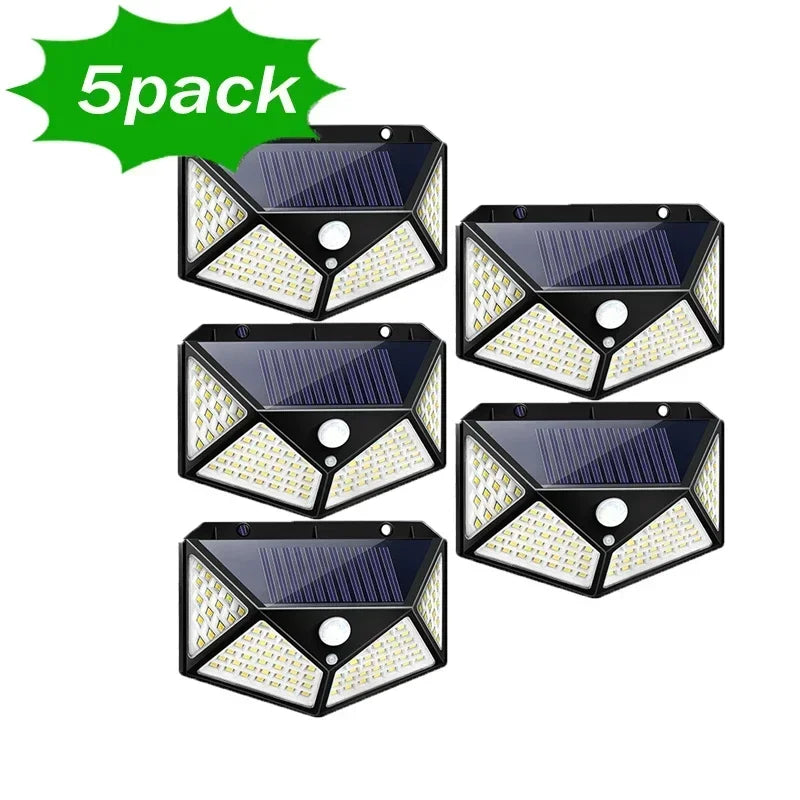 LED Solar Lights-Outdoor Waterproof External Solar Lamp Motion Sensor Garden Lights Solar Power Sunlight Yard Wall Street Light