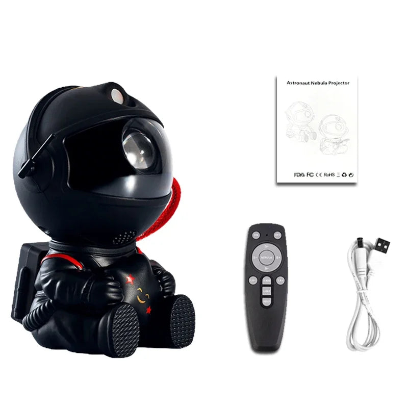 LED Projector - Astronaut Galaxy – Starry Night Light with Nebula Effects for Kids' Bedroom & Parties