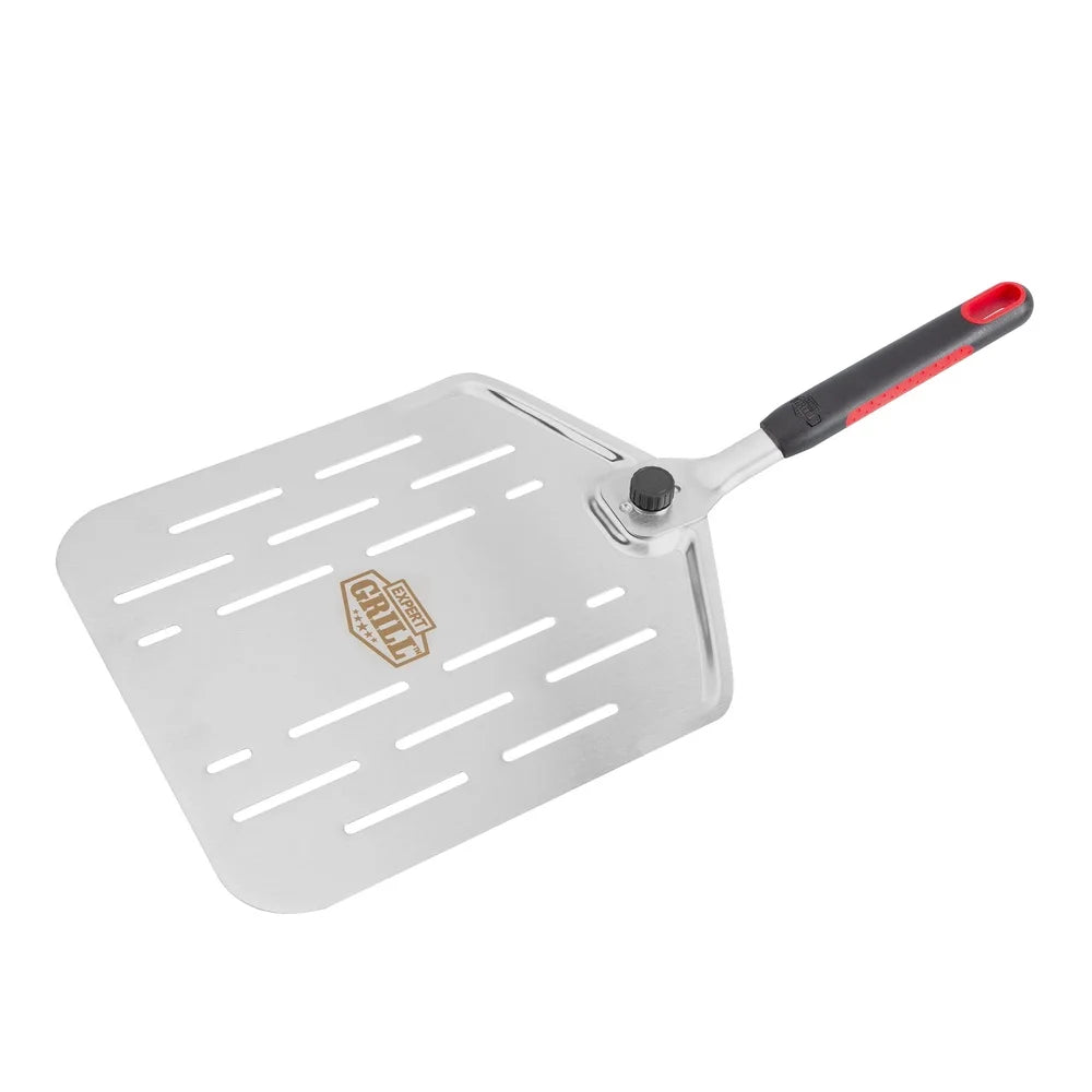 Pizza Peel-Folding Handle 11 Inch, Non Stick, Stainless Steel, Dishwasher Safe, 21.5 Inch, Baker's Spatula, Oven Tool, BBQ Accessories