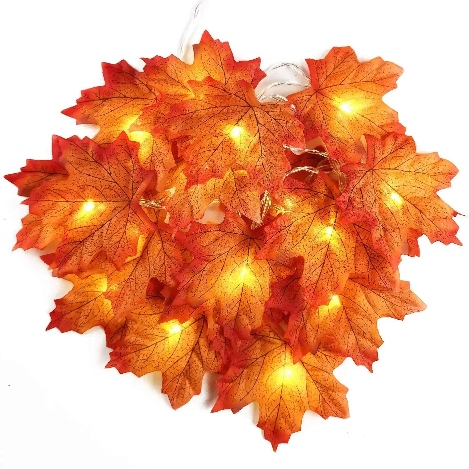 Home Decor: Lighting: LED Light String Artificial Maple Leaf Garland - 2/3/6M - Party DIY Deco