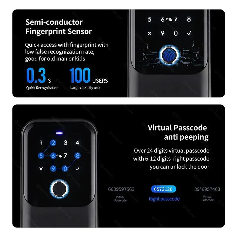 Electronic Lock-Bluetooth Smart, Lock Box Home Key, Wireless, Smart lock Box, Electronic Key Box App, Digital Code Bluetooth Key Safe Padlock for Host, TTlock Smartkey