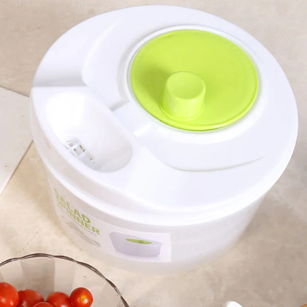 Kitchen-Multifunctional Salad Spinner & Lettuce Dryer – Manual Vegetable Drainer & Crisper Strainer