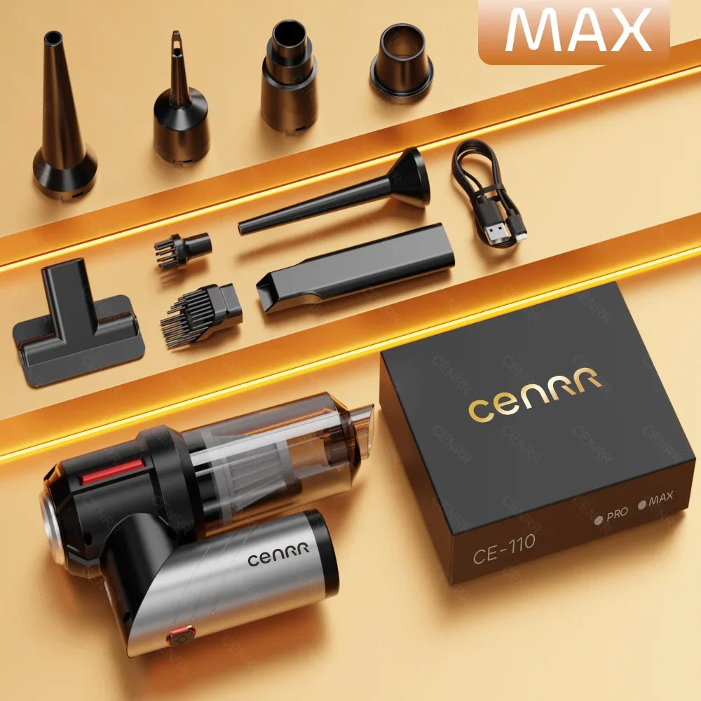 Wireless Car Vacuum-Cleaner High Pressure, Portable Handheld Mini, Strong Suction, CENRR