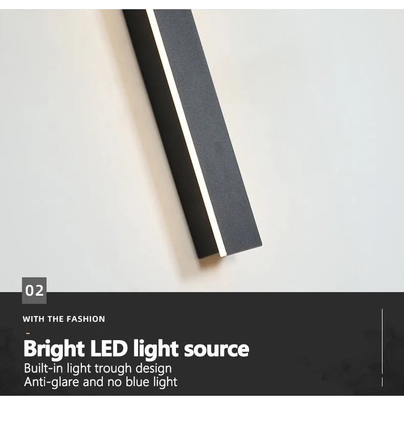 LED Strip Lighting-Outdoor Waterproof Wall Lamp LED Strip Background, Wall Lamp, Stair Garden Lamp, IP65 Wall Lights