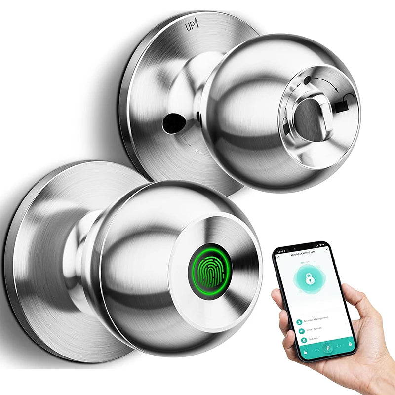Bluetooth Smart Door Lock by CIEPOJIET – Keyless Fingerprint & Tuya App Unlock
