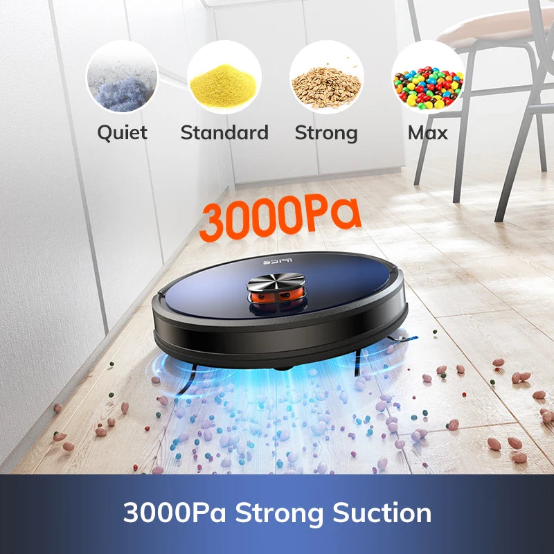 Vacuum - LDS Robot Vacuum Cleaner with ILIFE T10s – Powerful 3000Pa Suction & Remote App