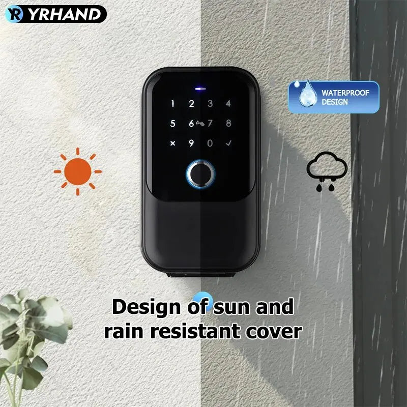 Electronic Lock-Bluetooth Smart, Lock Box Home Key, Wireless, Smart lock Box, Electronic Key Box App, Digital Code Bluetooth Key Safe Padlock for Host, TTlock Smartkey