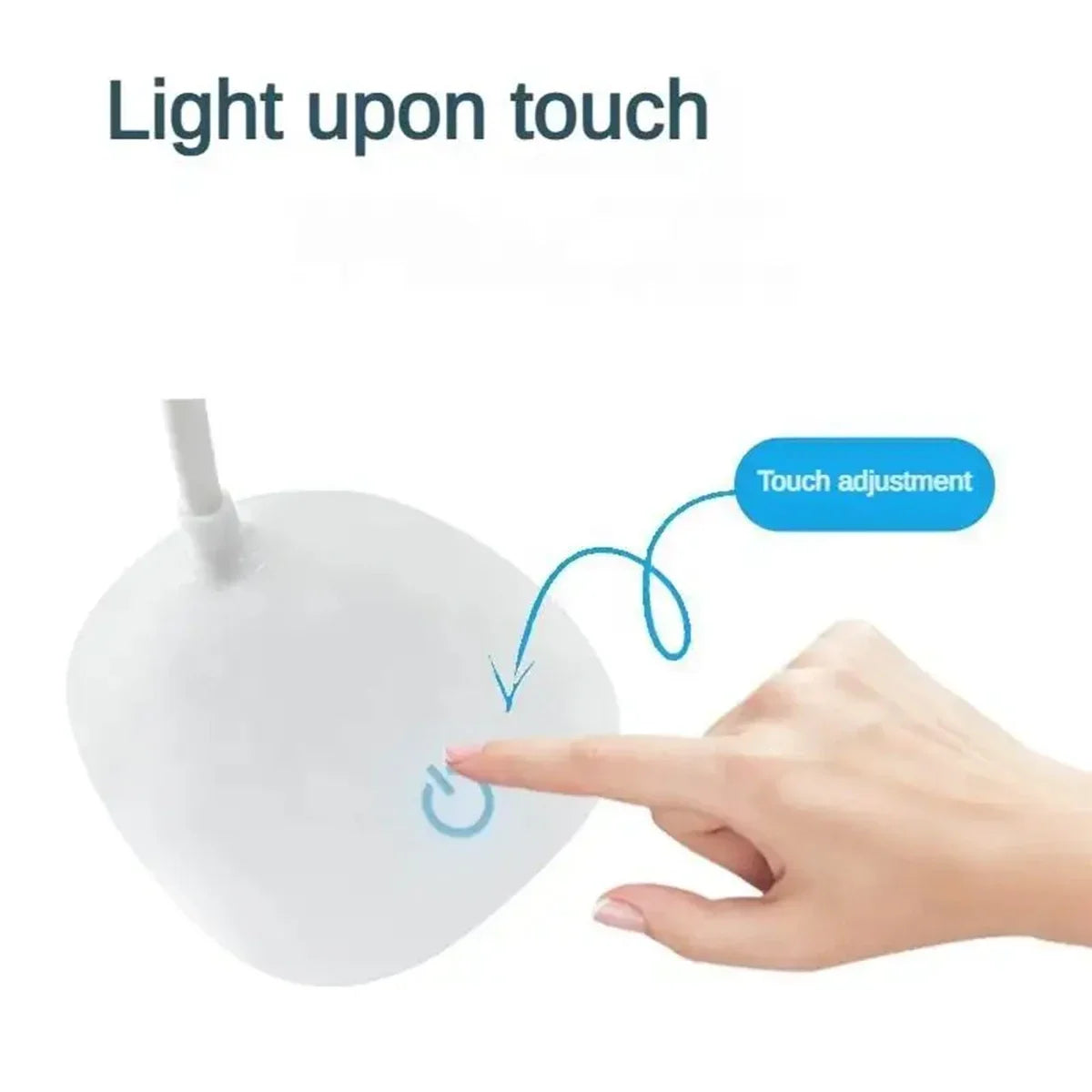 LED Desk Lamp - USB Charging – Portable Touch Control Reading Light with Eye-Caring Features