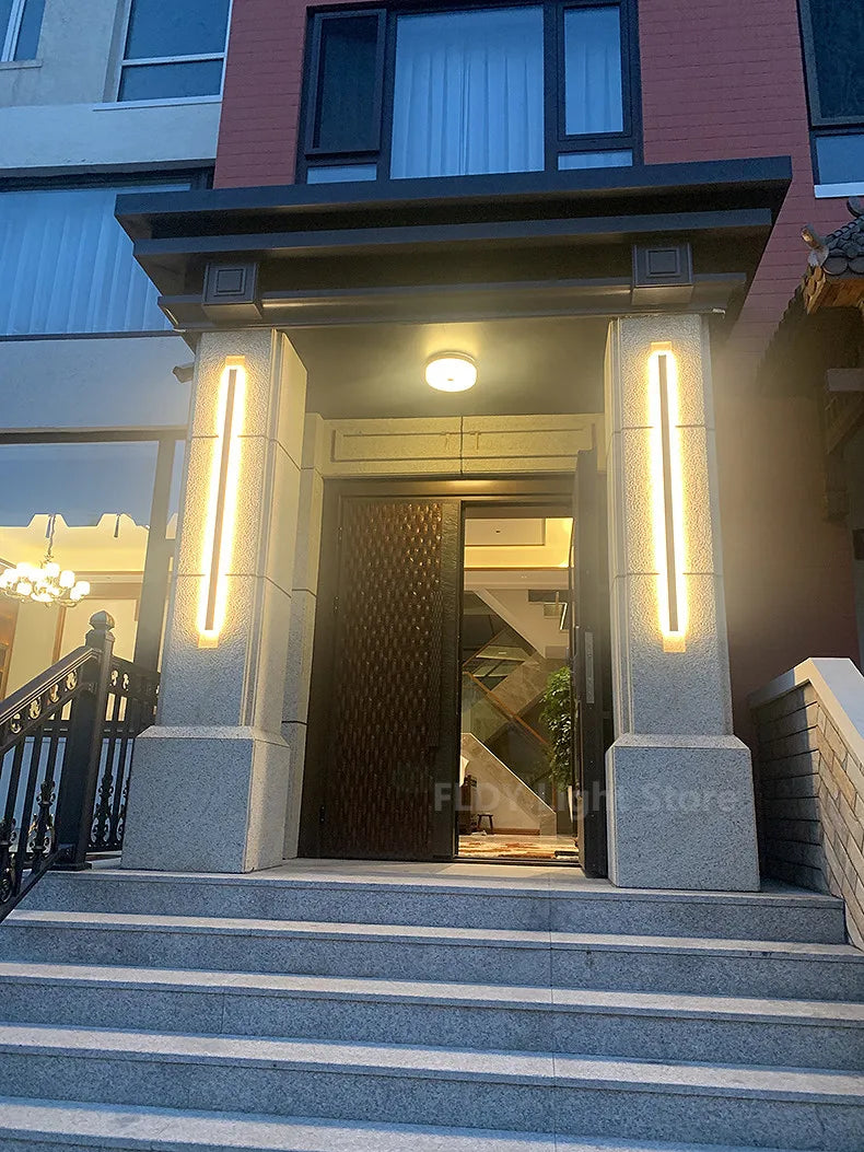 LED Outdoor Wall Light – Modern Weatherproof IP65 Fixture for Staircase, Patio & Entryways