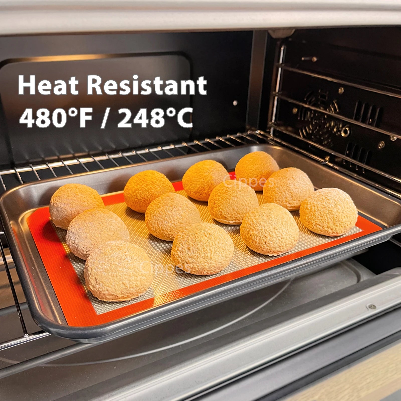 Baking Mat, Non-Stick, Reusable, Silicone–for Oven, 2 Sizes 30/42cm, Heat Resistant, Bakeware Sheets - 1PC, 2PCS