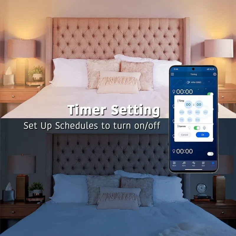 Smart LED Light Bulbs - RGB – E27 WiFi + Bluetooth, Tuya App Control, Works with Alexa & Google