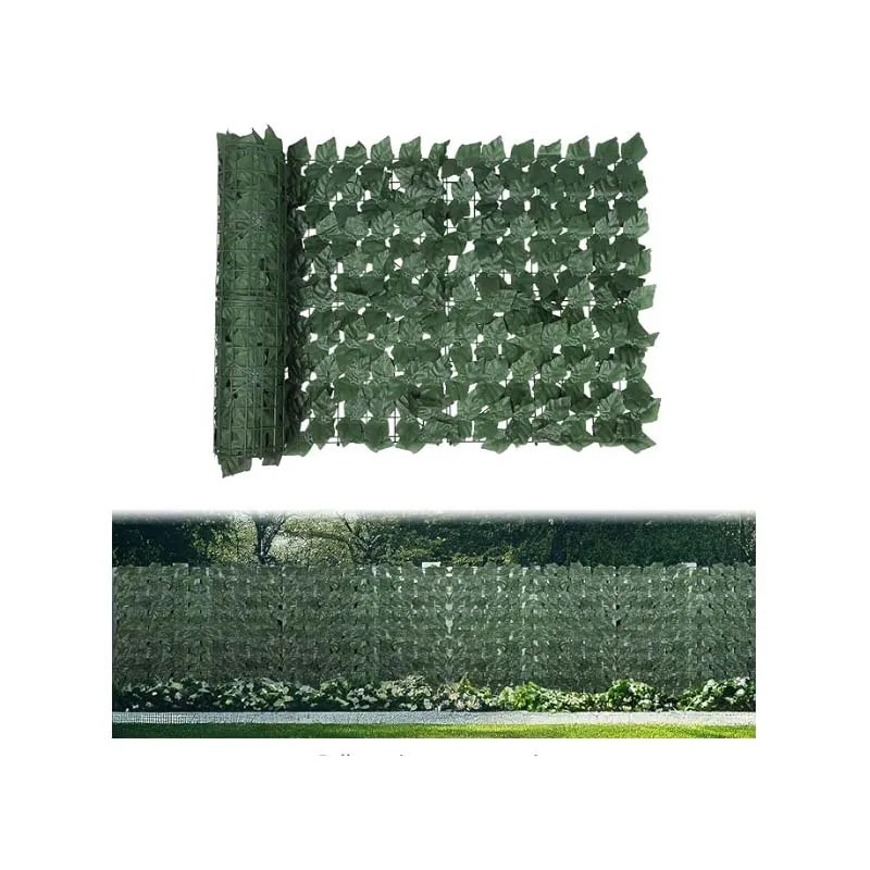 Artificial Ivy & Flower Privacy Screen – Outdoor Patio & Balcony Decor