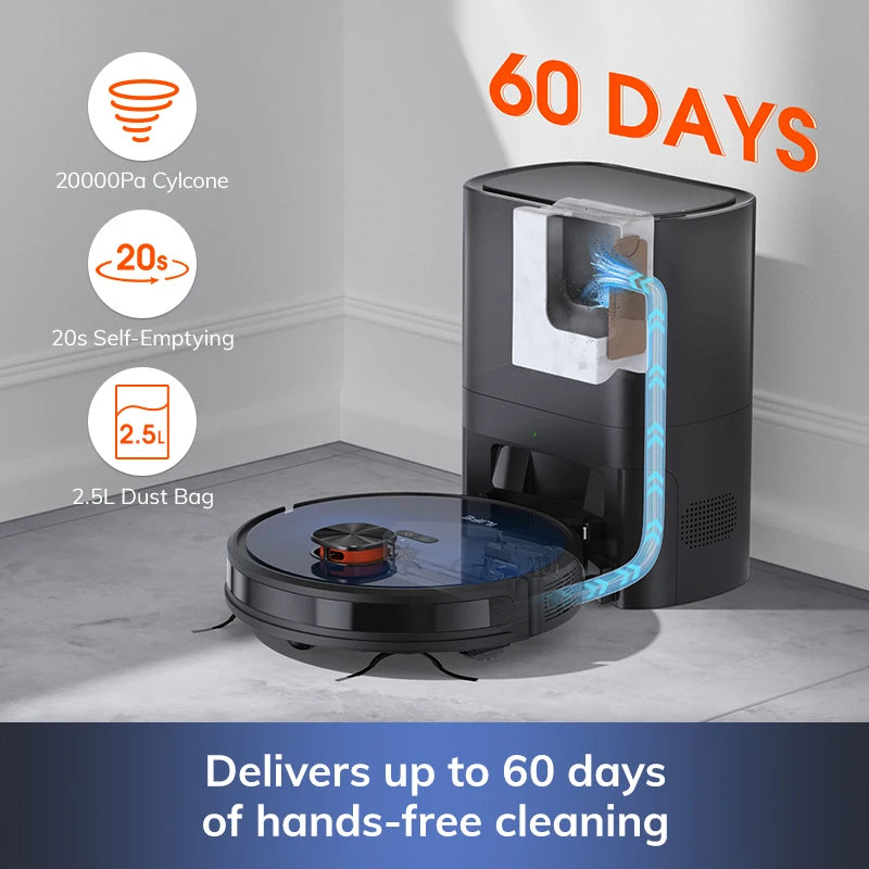 Vacuum - LDS Robot Vacuum Cleaner with ILIFE T10s – Powerful 3000Pa Suction & Remote App