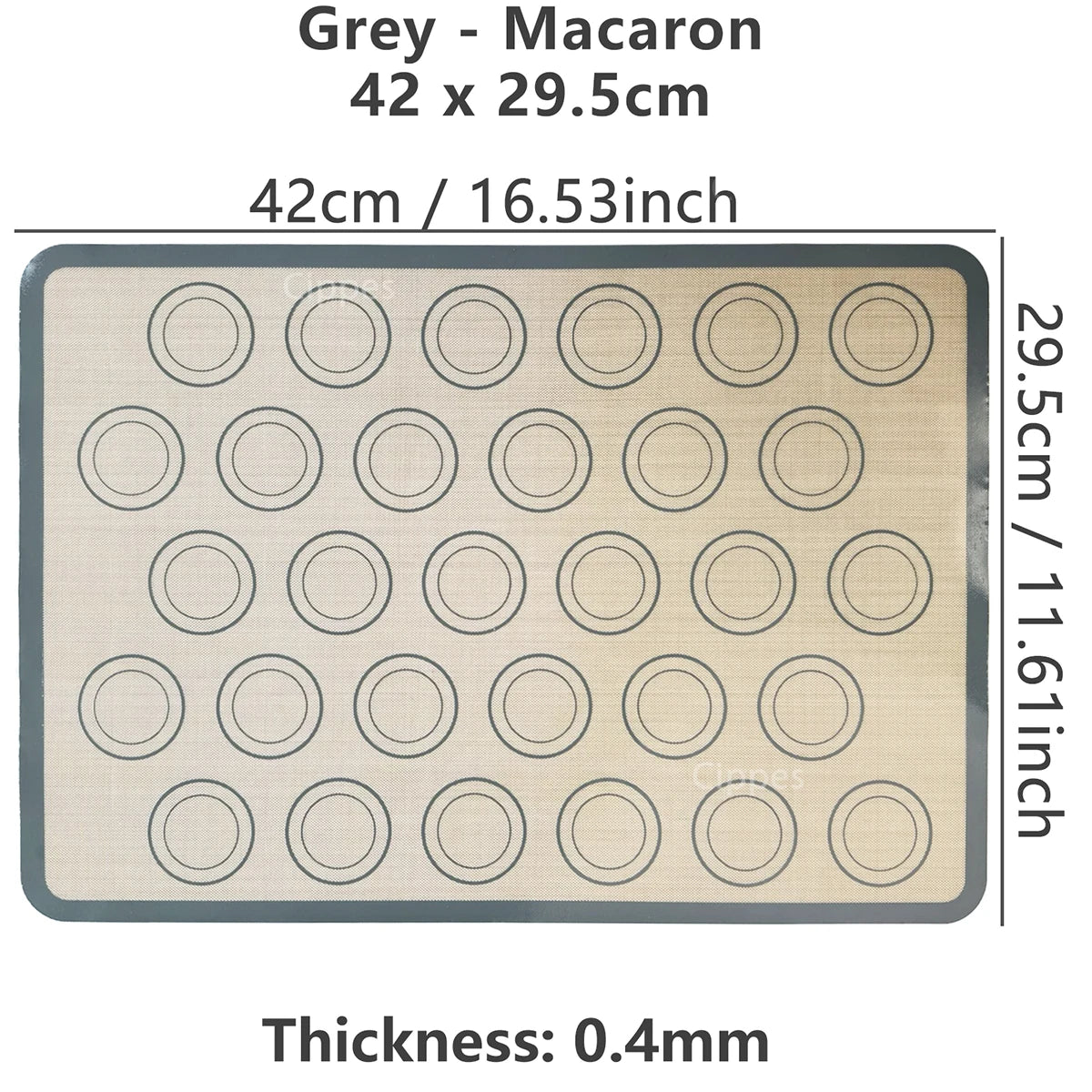 Baking Mat-Silicone Baking Mat, Thin 0.4mm, Reusable Non Stick, Heat Resistant, Bakeware Sheets Liner, Baking Tools for Cookie