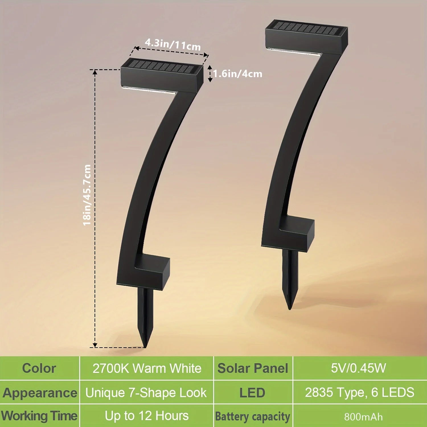 Solar-Powered LED Pathway - Garden Lights Bright, Waterproof, Auto On/Off for Yard & Pathway (6 Pack)