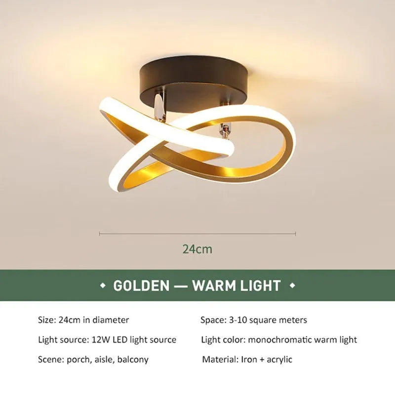 LED Ceiling Lights-Strip Aisle, Modern Lamps, Minimalist Living Room, Balcony, Entrance, Staircase, Led Luster Fixtures