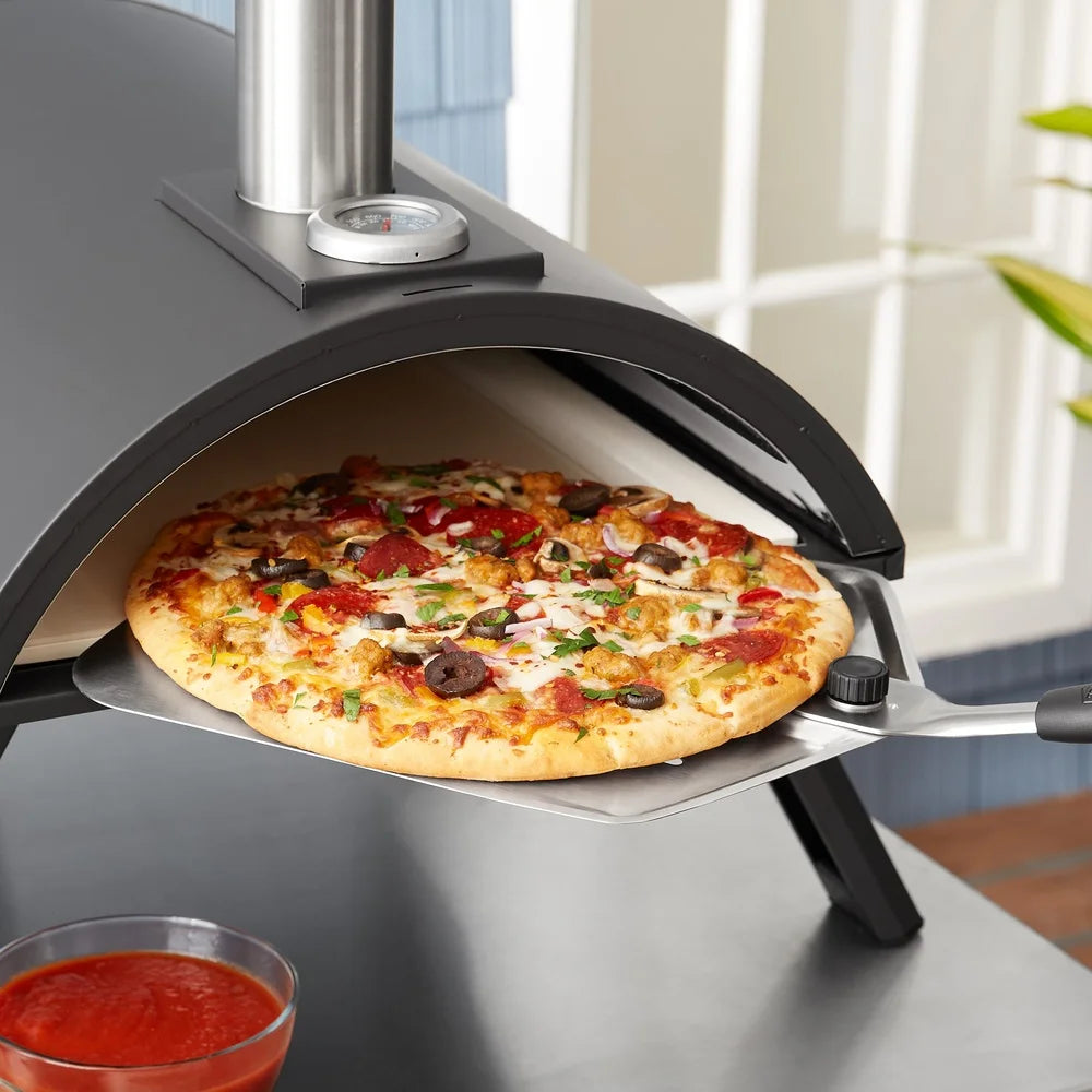 Pizza Peel-Folding Handle 11 Inch, Non Stick, Stainless Steel, Dishwasher Safe, 21.5 Inch, Baker's Spatula, Oven Tool, BBQ Accessories