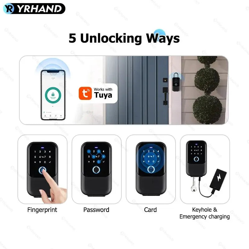 Electronic Lock-Bluetooth Smart, Lock Box Home Key, Wireless, Smart lock Box, Electronic Key Box App, Digital Code Bluetooth Key Safe Padlock for Host, TTlock Smartkey