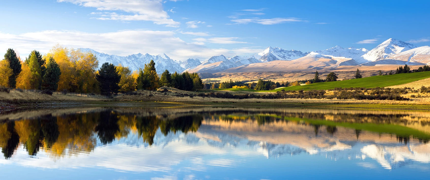Canvas Wall Art – Landscape Lake, Forest & Mountain Scenery Print for Living Room or Bedroom Décor